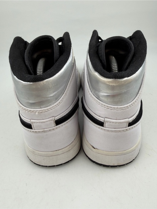 Nike Men’s Air Jordan 1 Mid-SZ 8- White Black Leather Basketball Shoes Sneakers main image 12